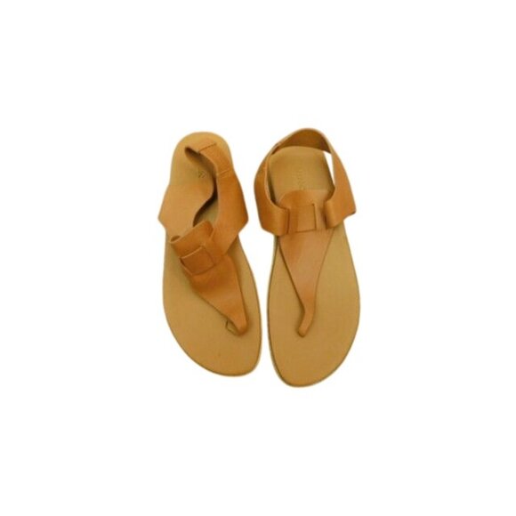 Vince Size 6 Brown Leather Slingback Sandals NEW - Picture 2 of 3